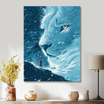 Spirit Of The White Lion Fantasy - Lion Home Decor Art